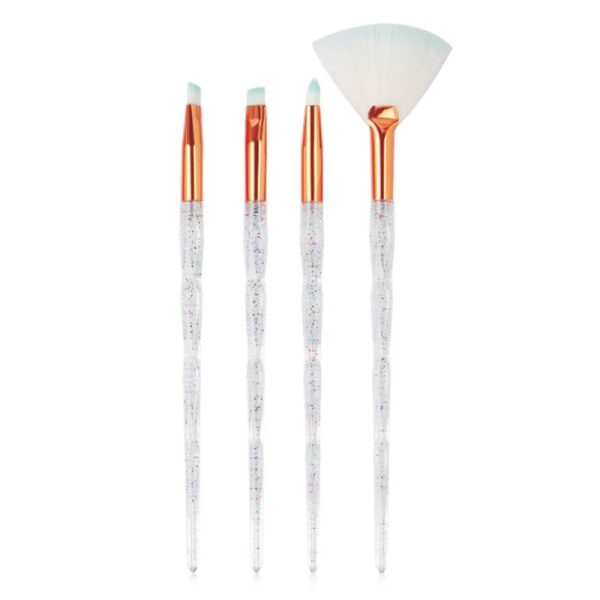 ΣΕΤ ΠΙΝΕΛΑ ΜΑΚΙΓΙΑΖ - DIAMOND CRYSTAL PROFESSIONAL MAKEUP SET GREEN 4 ΤΕΜΑΧΙΩΝ