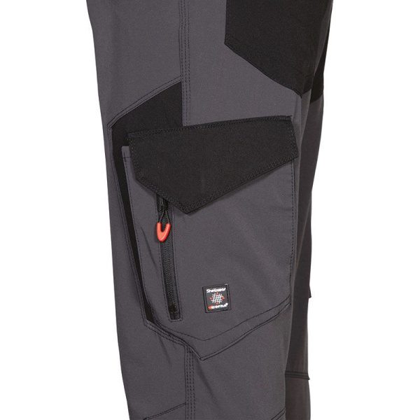 Παντελόνι Εργασίας Ελαστκό 4-way Stretch Cofra Hagfors anthracite/black - Image 2