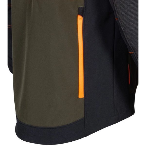 Κυνηγετικό Ελαστικό Softshell Jacket Cofra Seewald clay brown/black/orange - Image 5