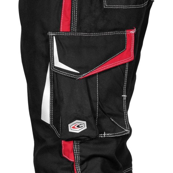 Παντελόνι Εργασίας Cofra Montijo black/red - Image 2