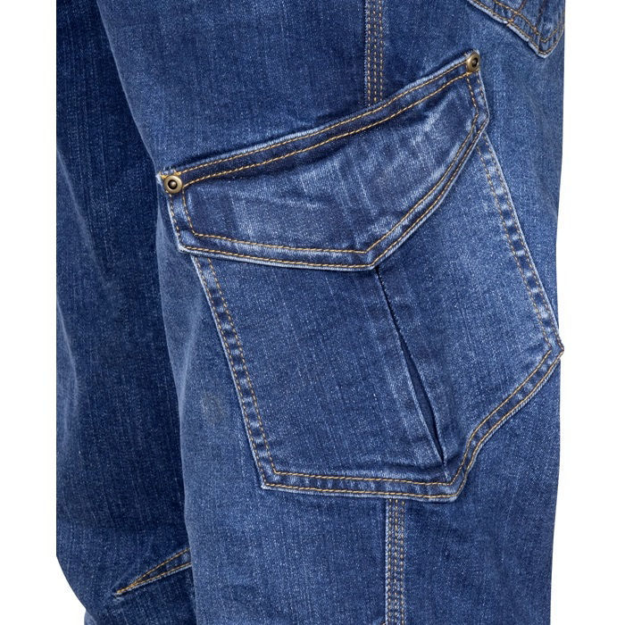 Jean Ελαστικό Παντελόνι Εργασίας Cofra Paradas dark blue - Image 3