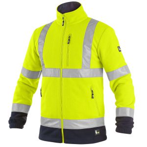 Ζακέτα Εργασίας fleece high vis CXS Preston yellow-blue