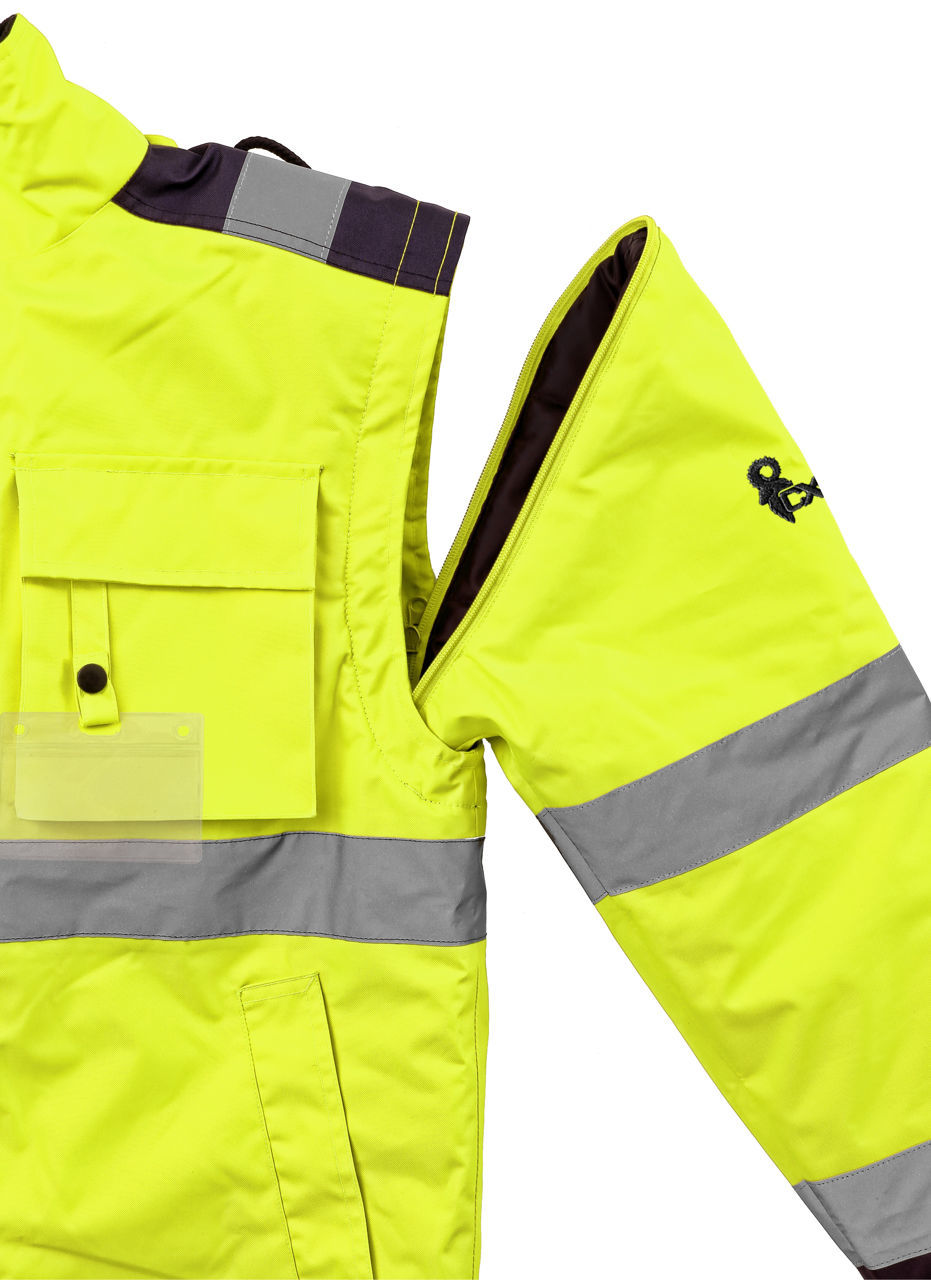 Αδιάβροχο Ανακλαστικό Μπουφάν 2 σε 1 CXS Luton yellow/blue - Image 2
