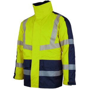 Αδιάβροχο Ανακλαστικό Παρκά 4 σε 1 Lacuna Taurus yellow/navy