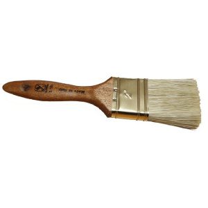 Πινέλα ιταλίας S150 υπέρδιπλα επαγγελματικά λευκή τρίχα Νο30 - 1