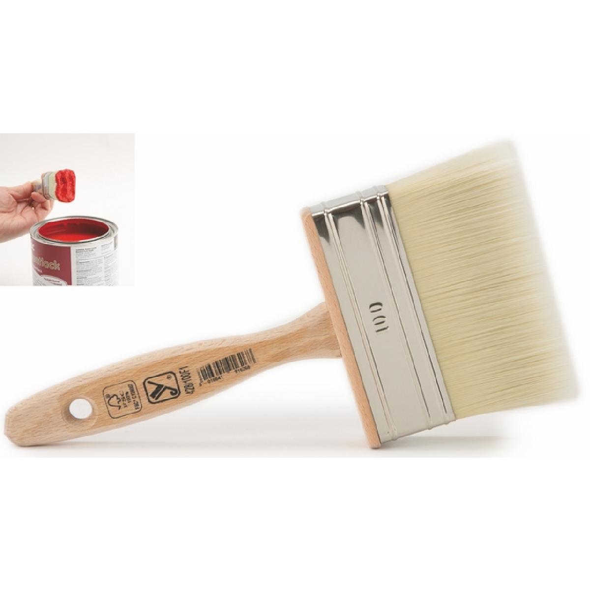 Πινέλα ιταλίας Performa 428 υπέρδιπλα επαγγελματικά λευκή τρίχα Νο100