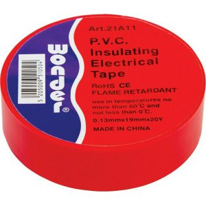 Ταινία μονωτική Wonder κόκκινη 19mmx20m