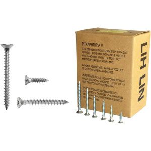 Νοβοπανόβιδες 3*16mm Γαλβανιζέ LIH-LIN κουτί: 1000τεμ. (τιμή/1000τεμ)