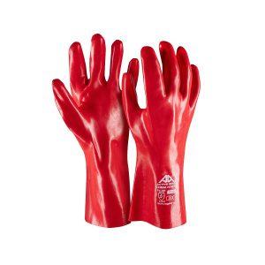 Γάντια χημικών Νο5 PVC πετρελαίου 10''-35cm Redstart