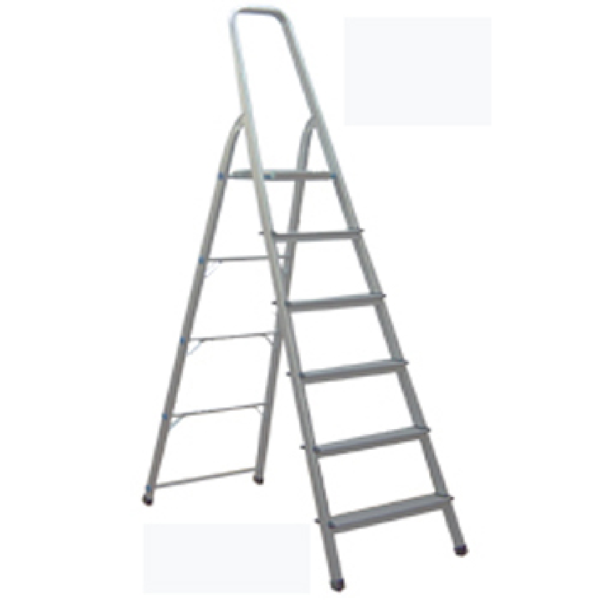 Σκάλα οικιακή αλουμινίου 3+1 σκαλιά ύψος: 1,00m.