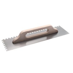 COME Σπάτουλα κόλλας ξύλινη λαβή 6Χ6 500x140x0.6mm 321-N