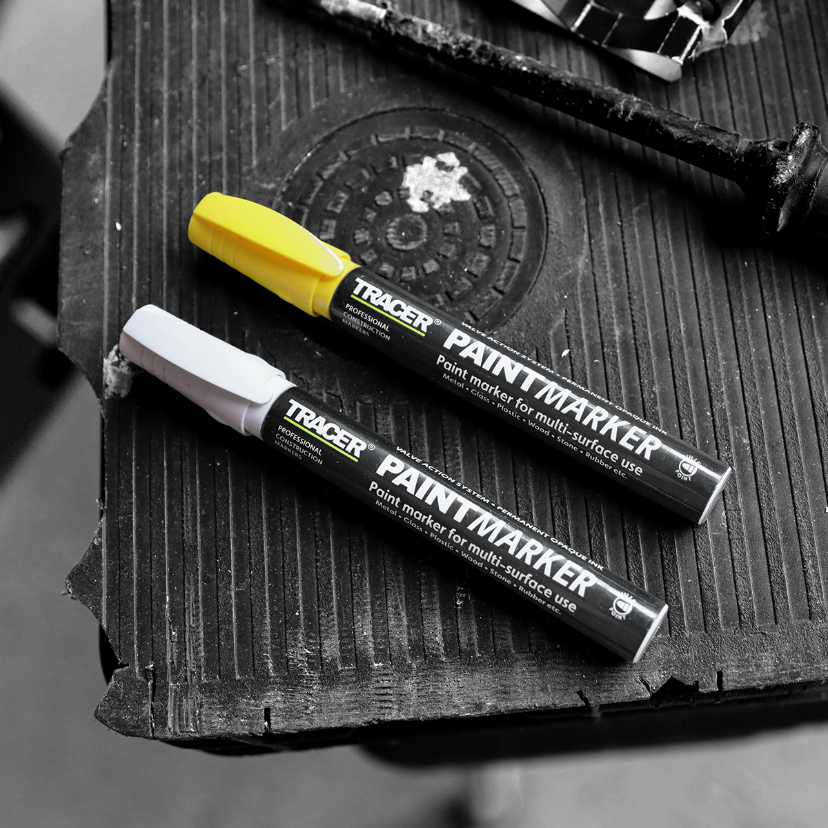 TRACER Μαρκαδόρος ανεξίτηλος βαρέως τύπου κίτρινος APTM1 - Image 4