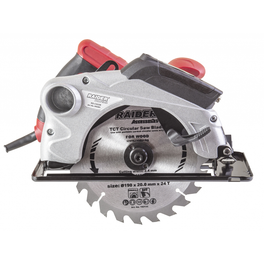 RAIDER Δισκοπρίονο 1500W με σύστημα αναρρόφησης RD-CS22B 052201 - Image 4