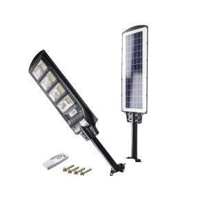 MAKALON Φωτιστικό δρόμου ηλιακό led στεγανό με τηλεχειριστήριο 5000lm 6500K 729921