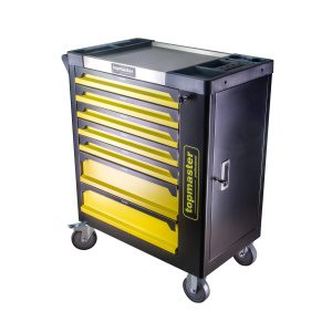 TOP MASTER Τροχήλατος μεταλλικός εργαλειοφόρος 182τεμ. με 7 συρτάρια Π80xΒ48xΥ87εκ. 455555