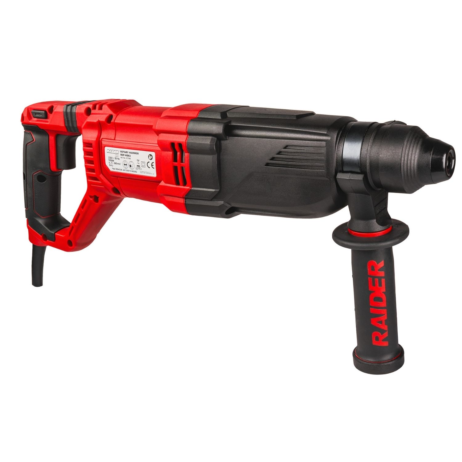 RAIDER Δράπανο περιστροφικό πιστολέτο 1050W RDP-HD63 013140 - Image 3