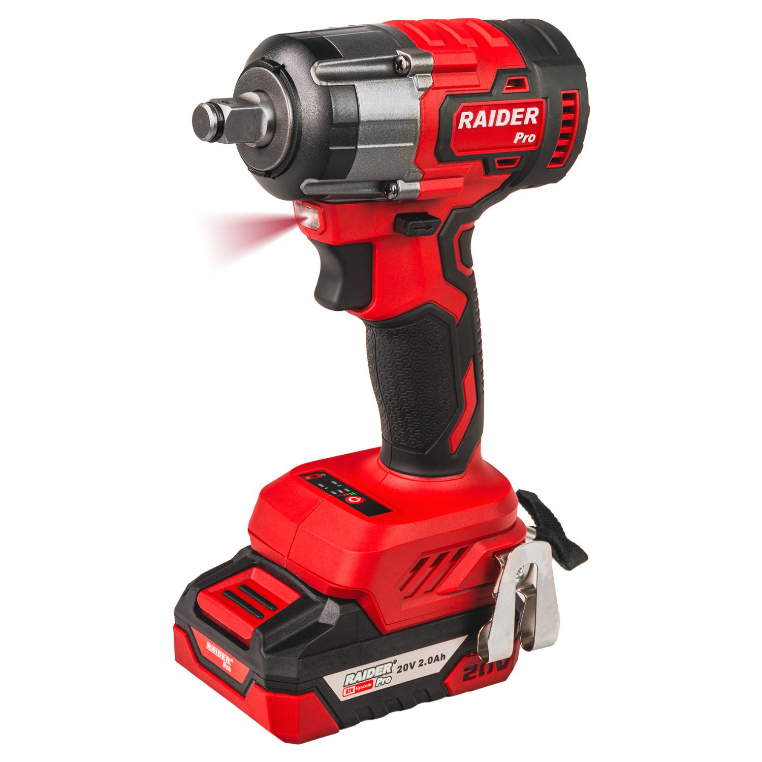 RAIDER R20 Σετ Γωνιακός τροχός,δραπανοκατσάβιδο & μπουλονόκλειδο 2x2Ah RDP-PBCDI20&SPAG20&PBIW20 030255 - Image 4