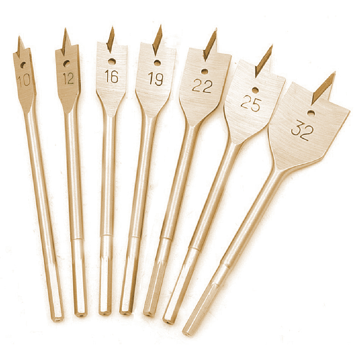 RAIDER Τρυπάνι ξύλου φτερού σετ 7τεμ 10-32ΜΜ 157794