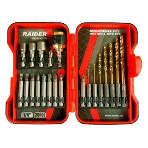 RAIDER Μύτες 1/4'' σετ 20τεμ 157797