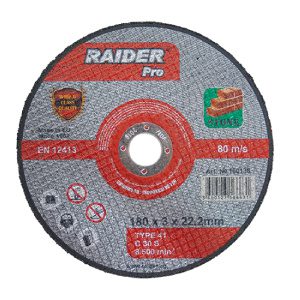 RAIDER Τροχός κοπής πέτρας Pro 180*3*22.2mm 160136