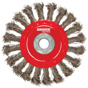 RAIDER Συρματόβουρτσα γωνιακού κοτσίδα ίσια 100ΜΜ 171122