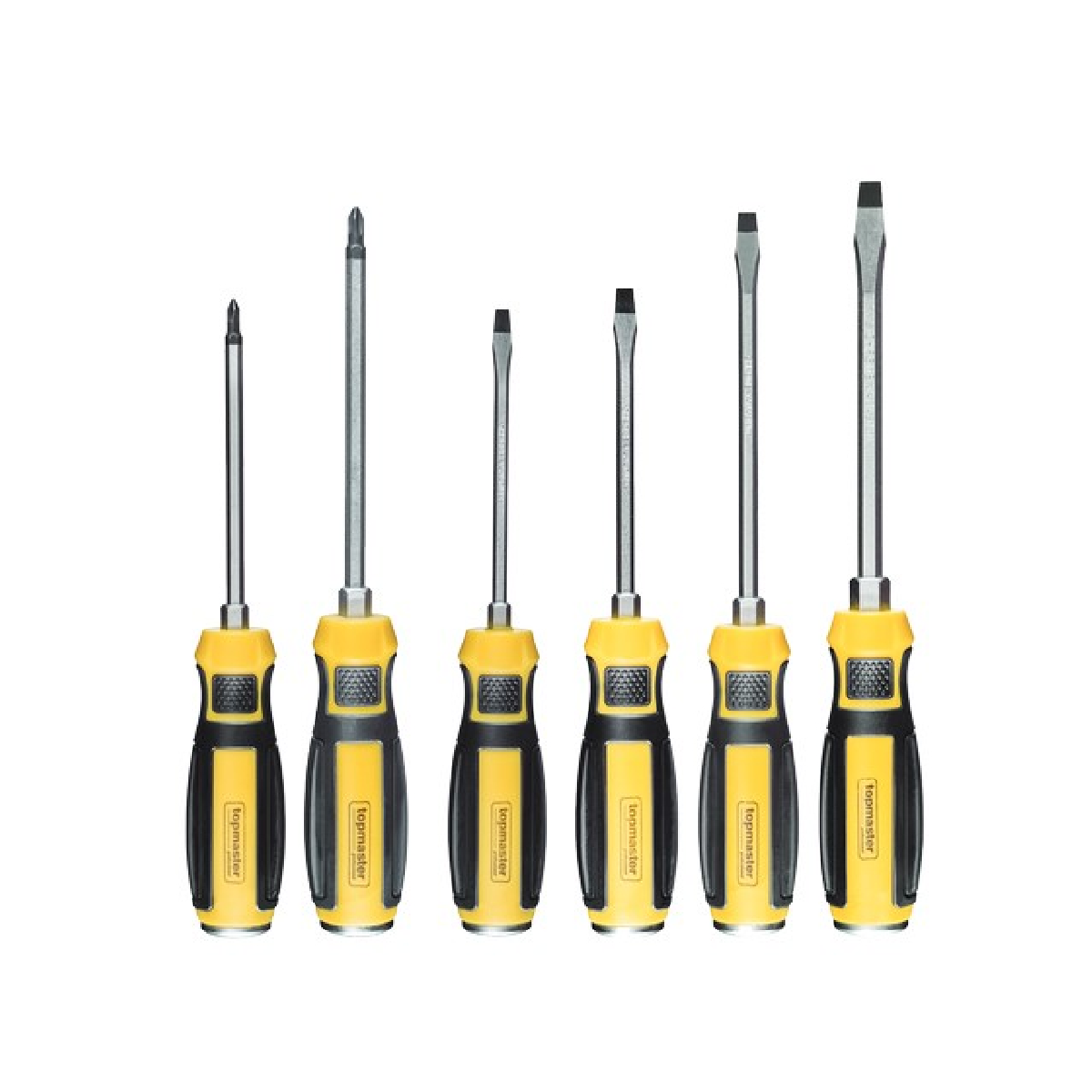 TOP MASTER Κατσαβίδι περαστά Cr-V σετ 6τεμ 221607