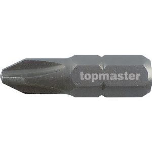 TOP MASTER Μύτη κατσαβιδιού με μέγεθος PH2 25mm συσκευασία 2τεμ. 338701