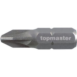 TOP MASTER Μύτη κατσαβιδιού με μέγεθος PZ1 25mm συσκευασία 2τεμ. 338704