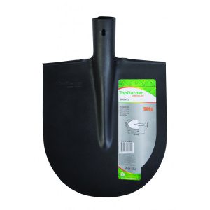 TOP GARDEN Φτυάρι στρογγυλό-ίσιο μαύρο 380457