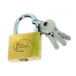 TOP STRONG Λουκέτο ορειχάλκινο με κλειδί 25ΜΜ 500703