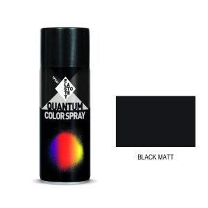 Σπρέι μαύρο ματ black matt Quantum RAL 9005 - 400ml
