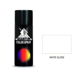 Σπρέι άσπρο γυαλιστερό white gloss Quantum RAL 9016 - 400ml