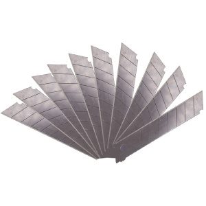 TOP MASTER Λάμες φαλτσέτας μαύρες 18x100x0.5mm SK2 10τεμ 370302