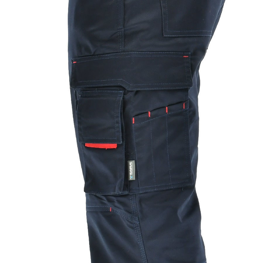 Παντελόνι Εργασίας Ελαστικό (2 way stretch) Sara Actiflex dark navy blue - Image 2