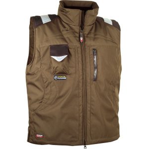 Αδιάβροχο Γιλέκο Εργασίας Cofra Polar clay brown/black