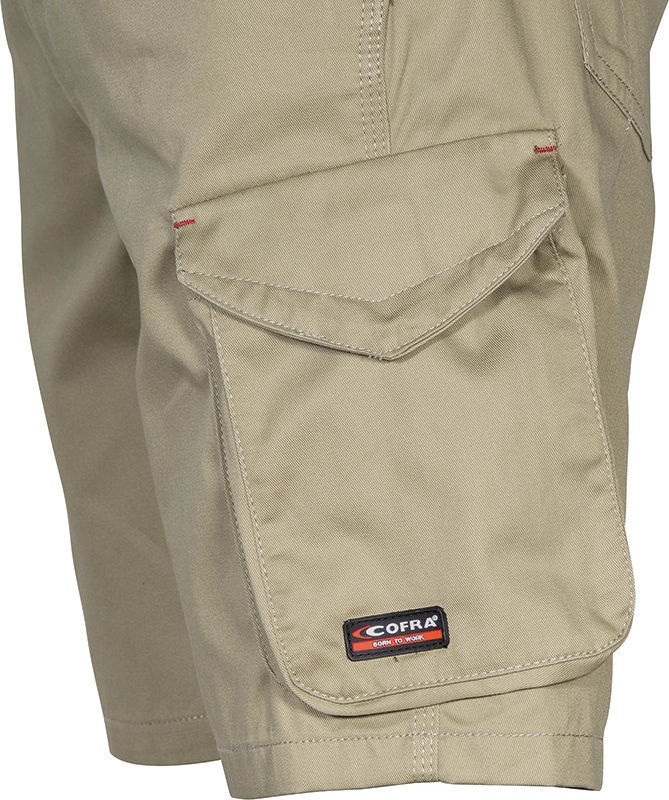 Βερμούδα Εργασίας Cofra Tile khaki/black - Image 2