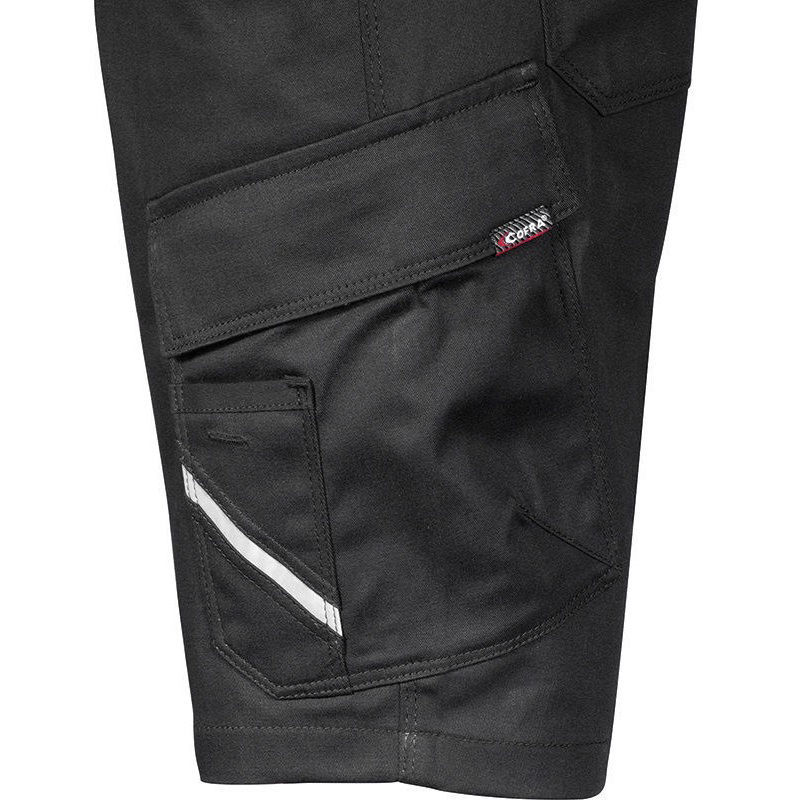 Βερμούδα Εργασίας Βαμβακερή Ελαστική Cofra Moreiras black/black - Image 2
