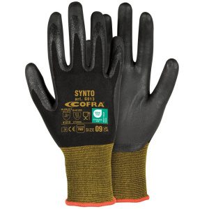 Γάντια Νιτριλίου Cofra Synto black/black